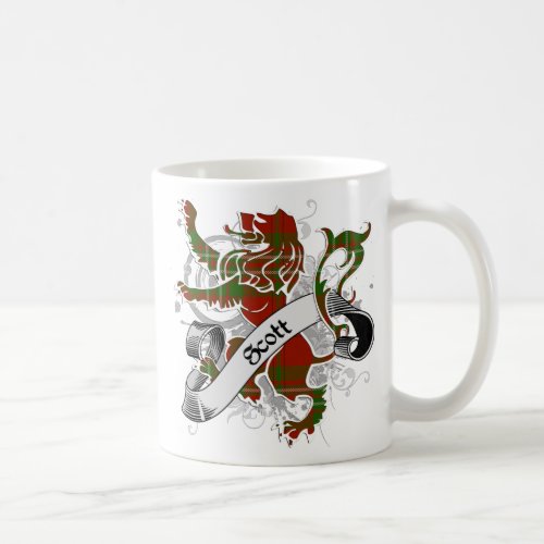 Scott Tartan Lion Coffee Mug