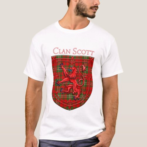 Scott Tartan Scottish Plaid Lion Rampant T_Shirt
