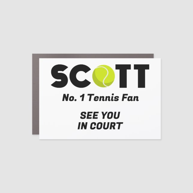 Scott Tennis Car Magnet (Front)