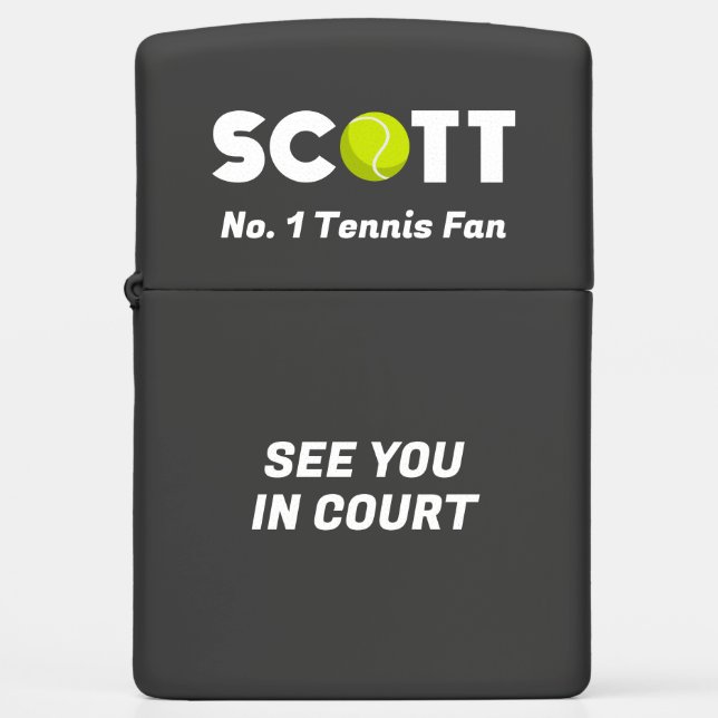 Scott Tennis Zippo Lighter (Front)