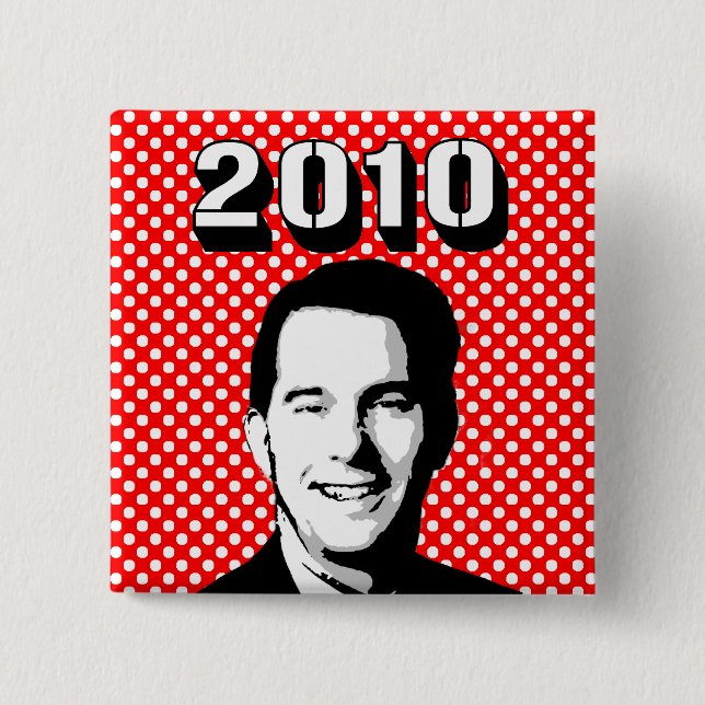 Scott Walker 2010 Pinback Button (Front)