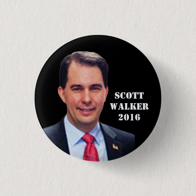 Scott Walker 2016 Button (Front)