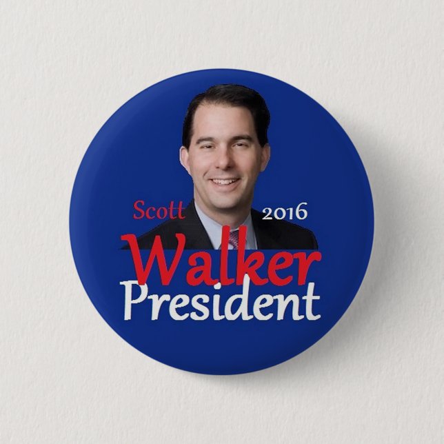 Scott WALKER 2016 Pinback Button (Front)