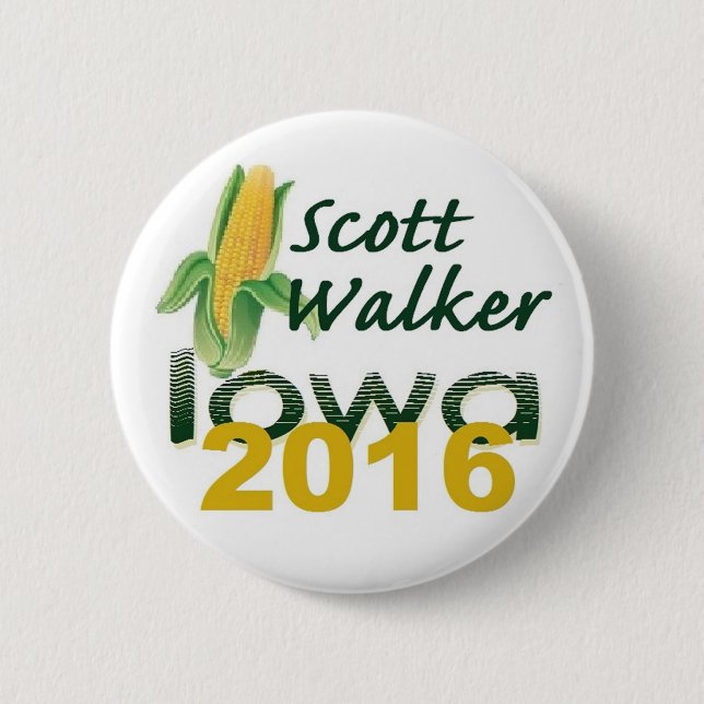 Scott WALKER 2016 Pinback Button (Front)