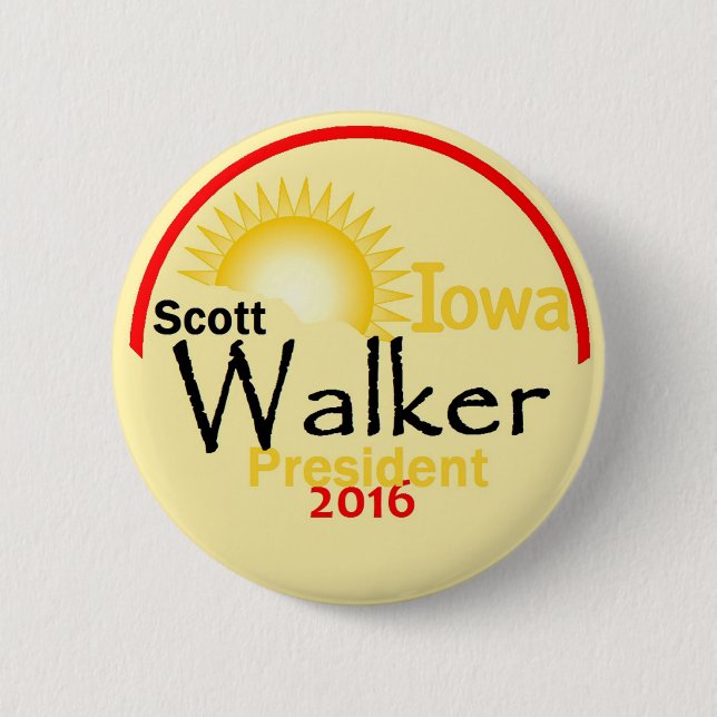 Scott WALKER 2016 Pinback Button (Front)