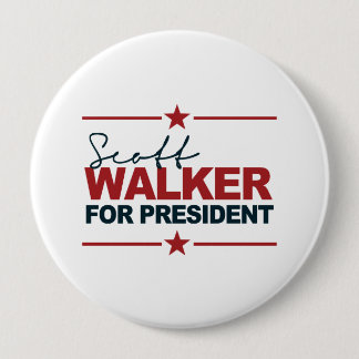 Scott Walker For President 2016 Signature Pinback Button