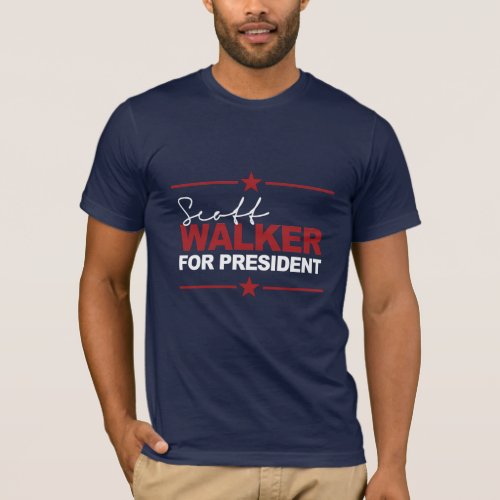 Scott Walker For President 2016 Signature T_Shirt