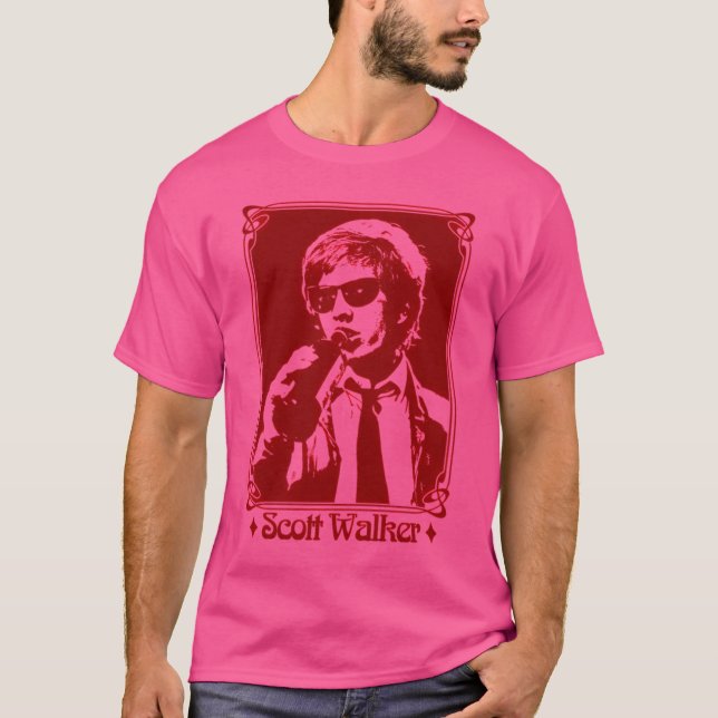 Scott Walker  Retro Fan Design T-Shirt (Front)