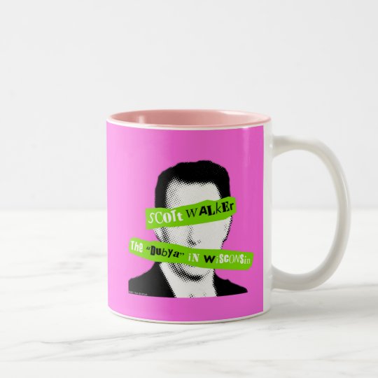 Scott Walker The "Dubya" in Wisconsin Two-Tone Coffee Mug