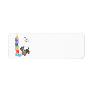 Scottie Alphabet Blocks Label