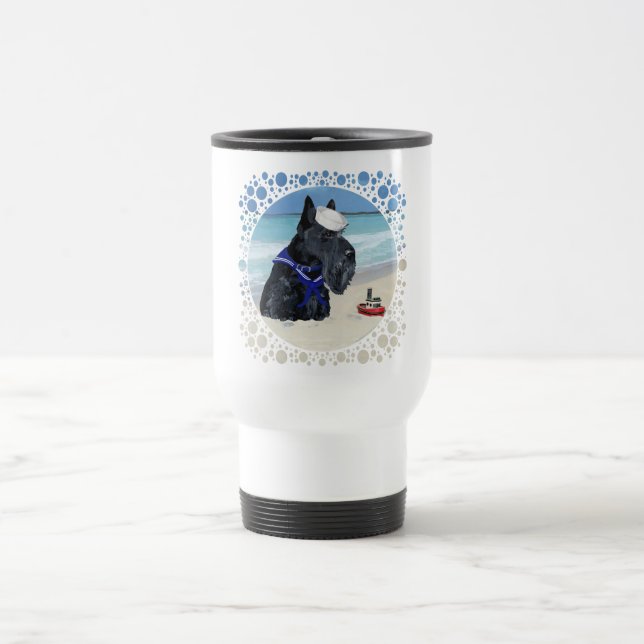 Scottie at the Beach Travel Mug (Center)