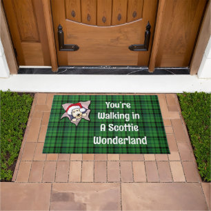 Scottie BLAST Christmas Stocking Doormat