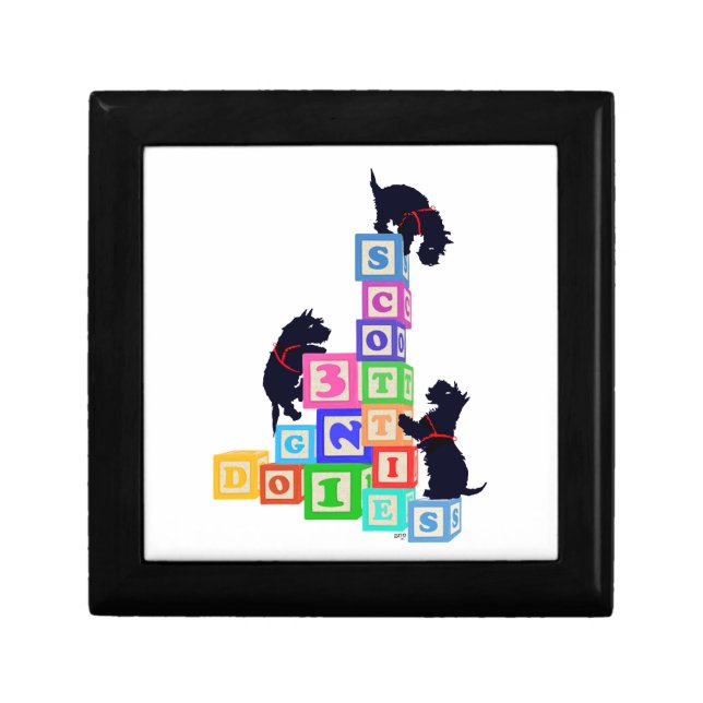 Scottie Blocks !! Jewelry Box (Front)