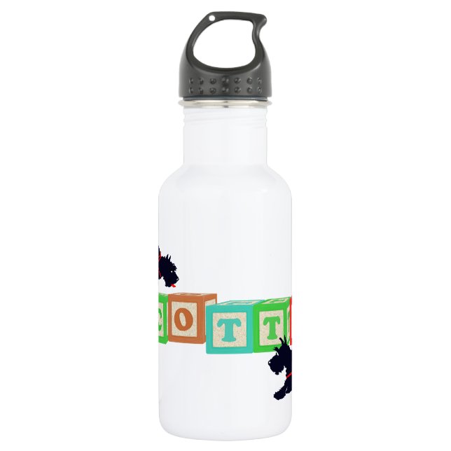 Scottie Blocks !! Water Bottle (Front)
