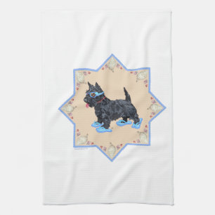 Scottie Blue FlipFlops Towel
