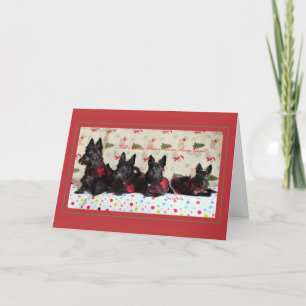 Scottie Christmas Crew Holiday Card