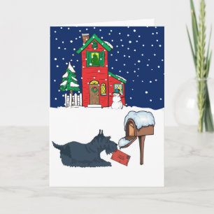 Scottie Christmas Holiday Card