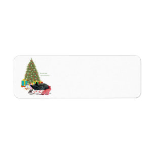 Scottie Christmas Nap Labels