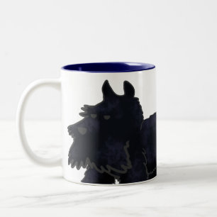 Scottie Closeup Two-Tone Coffee Mug
