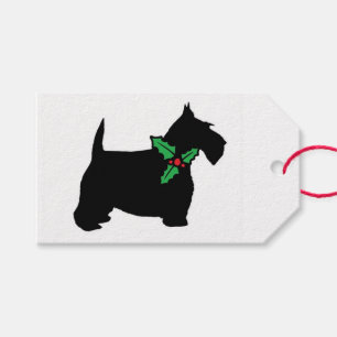 Scottie Dog and Holly Gift Tags