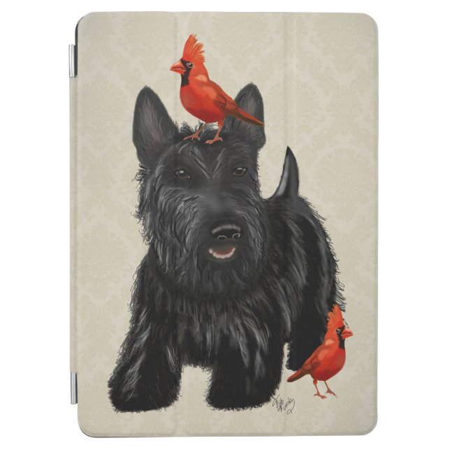 Scottie Dog and Red Birds iPad Air Cover (Front)