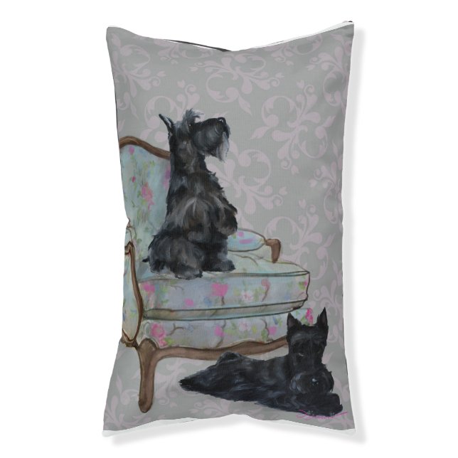 Scottie Dog Bed for the Scottish Terrier Lover (Front Vertical)