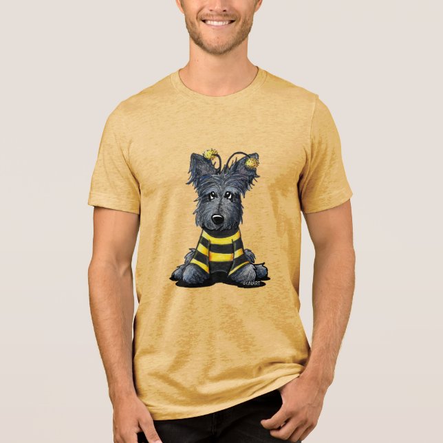 Scottie Dog Bee Tri-Blend Shirt (Front)