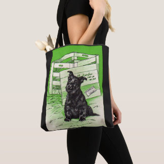 Scottie dog by special delivery tote bag