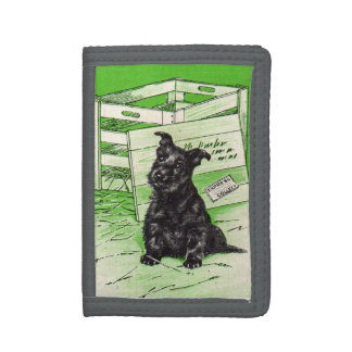 Scottie dog by special delivery tri-fold wallet