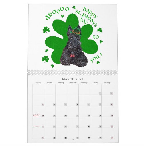 Scottie Dog Calendar Zazzle