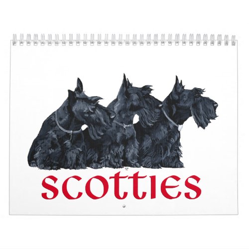 Scottie Dog Calendar