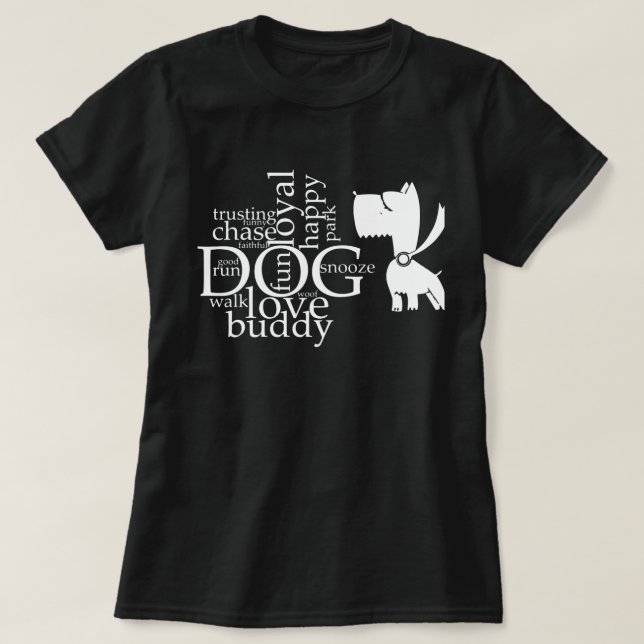 Scottie Dog Cartoon Weird Funny gift T-Shirt (Design Front)