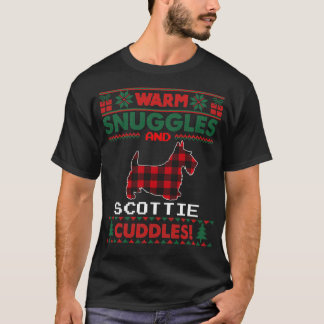 Scottie Dog Christmas Pajama Ugly Christmas Sweat T-Shirt