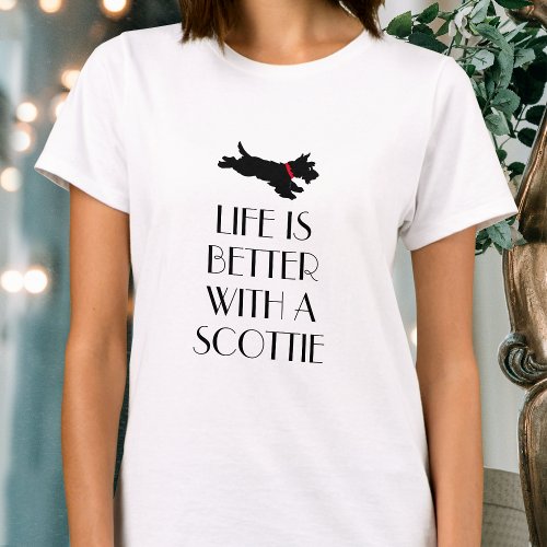 Scottie Dog Custom Text T_Shirt