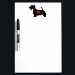 Scottie Dog Dry Erase Board<br><div class="desc">I love my scottie dog and my scottie dog loves me. Customise with your own text and choice of background colour.</div>