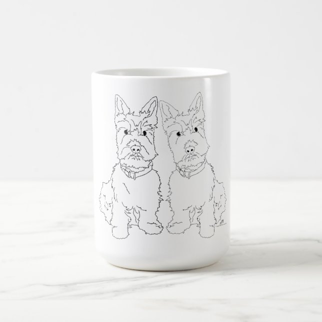 Scottie Dog Duo Coffee Mug (Center)