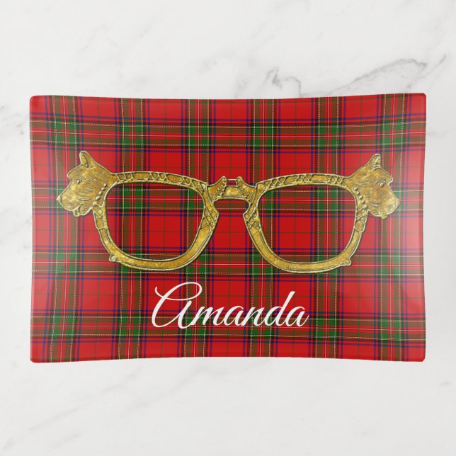 Scottie Dog Eyeglass Holder Trinket Tray (Front)