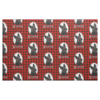 Scottie Dog Fabric by ForLoveofDogs at Zazzle