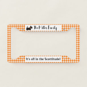 Scottie dog License Plate Frame, personalized Frame