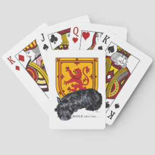 Scottie Dog Lion Rampant Flag Poker Cards