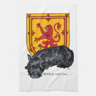 Scottie Dog Lion Rampant Flag Towel