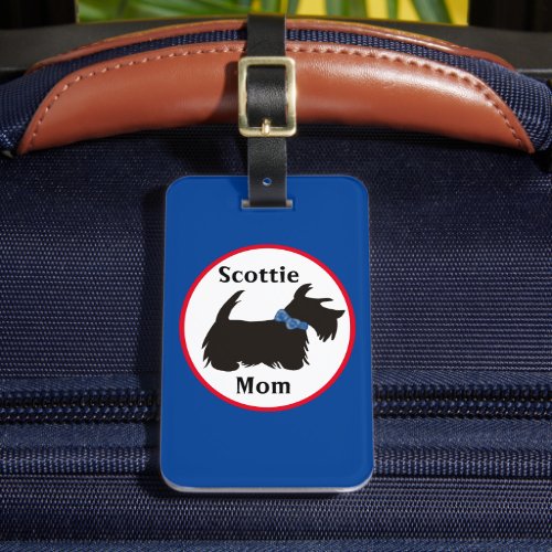 Scottie dog Luggage tag Scottie mom luggage Luggage Tag
