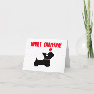 Scottie Dog 'Merry Christmas' Card