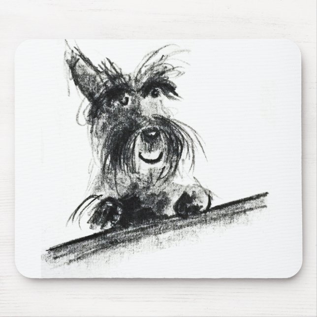 Scottie Dog Mouse Pad (Front)