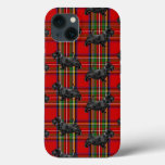 Scottie Dog On Red Scottish Tartan Iphone 13 Case at Zazzle