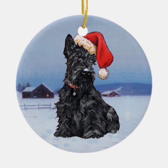 Scottie Dog Ornament (Front)