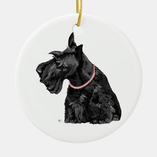 Scottie Dog Ornament (Front)