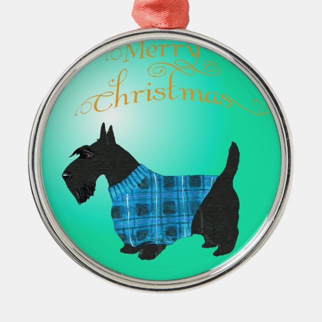 Scottie Dog Ornament (Front)