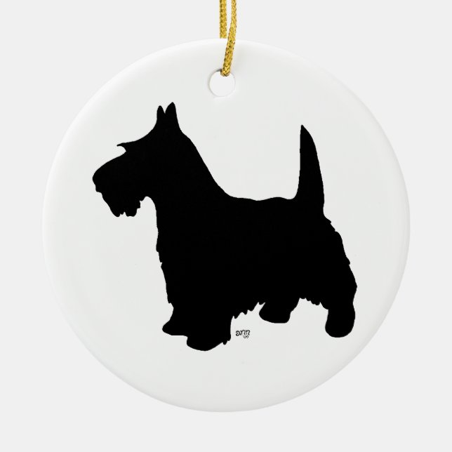 Scottie Dog Ornament (Front)