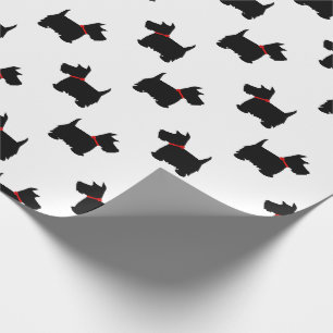 Scottie Dog Pattern Wrapping Paper